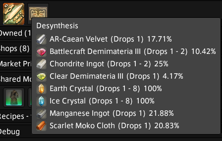 Item Use Information